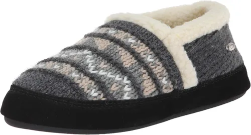 Vista 11 de Acorn - Pantuflas estilo mocasín para mujer Hojas marrones y rosadas