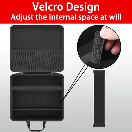 Vista 2 de co2CREA Estuche de viaje rígido de repuesto para Canon PIXMA TR160 / TR150 / iP110 Impresora portátil inalámbrica (Estuche negro completo)