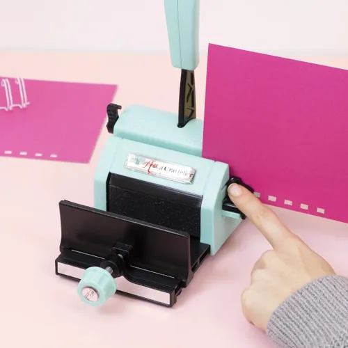 Vista 7 de Craftelier - Máquina de encuadernación Zutter Bind It All con brazo extensible Ideal para encuadernación con anillas de 0.1 in (5/16") a 1.2 in