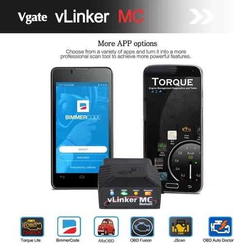 Vista 4 de Vgate vLinker MC Bluetooth OBD2 Escáner de Diagnóstico para Android y Windows