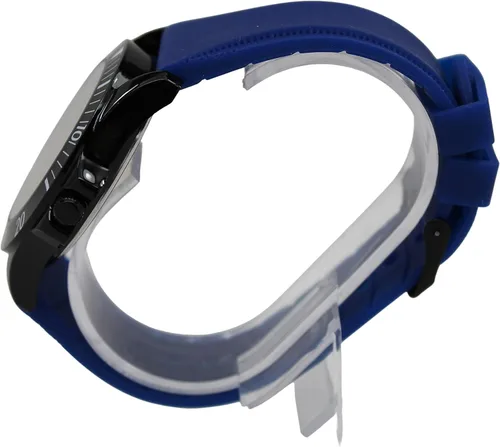 Vista 5 de Captain America Reloj de escudo de goma azul (Cta1101), Azul, Movimiento de cuarzo
