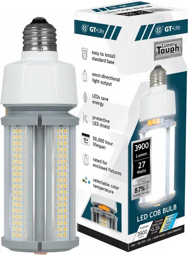 Vista 12 de GT-Lite Bombilla LED de mazorca de maíz de 5200 lúmenes, 40 vatios, equivalente a 300 vatios, color de luz diurna de 5000 K, base E26, bombilla