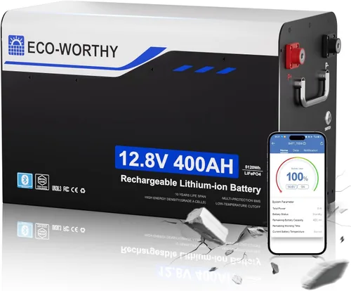 Vista 10 de ECO-WORTHY EnergyRock LiFePO4 - Caja metálica para batería de litio