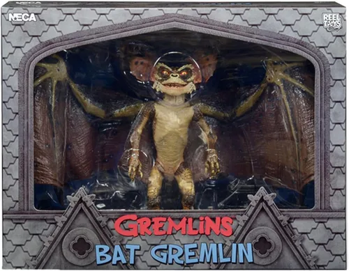 Vista 2 de NECA Gremlins 2 - Figura de acción de Gremlin de murciélago en caja