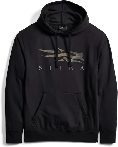 Vista 9 de Sudadera con capucha SITKA Gear Everyday Icon Optifade para hombre Negro cubierta