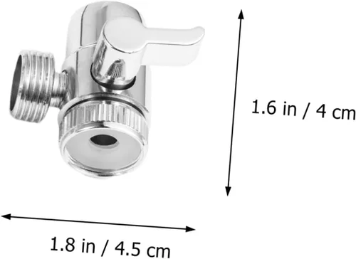 Vista 4 de DOITOOL Adaptador de grifo separador de agua, paquete de 2 adaptadores de entrada de lavadora para manguera de lavadora