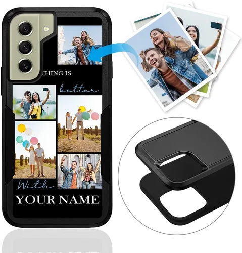 Vista 105 de Funda de teléfono personalizada para Galaxy S20 FE 5G, funda para teléfono multifoto, funda protectora resistente de doble capa a prueba de golpes
