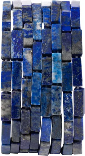 Vista 21 de Cuentas de tubo rectangular de jade africano natural, 0.157 x 0.512 in, 15.0 in/str sueltas semi piedras preciosas para hacer pulseras, collares