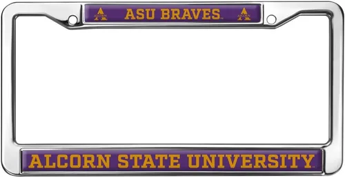 Vista 147 de Texas A&M University - Texarkana Mascot - Marco de metal estándar para placa de matrícula de tamaño completo