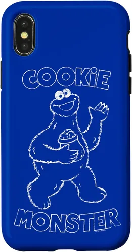 Vista 5 de Funda simple para iPhone 16 Sesame Street Cookie Monster