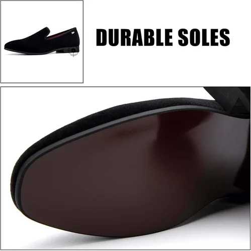 Vista 4 de JITAI Mocasines sin cordones para hombre, zapatos de vestir de moda, zapatos de esmoquin