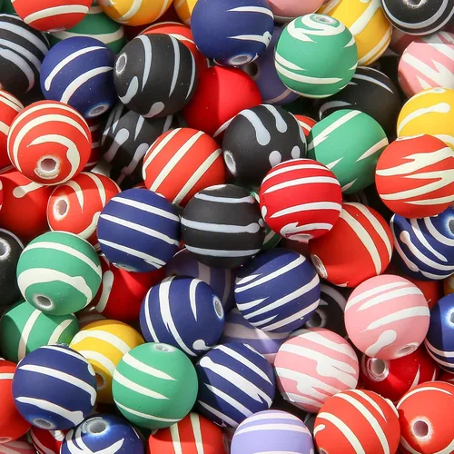 Vista 30 de cuentas de acrílico de 16 mm en color dorado y plateado de 100 unidades, cuentas de chicle para bolígrafo, para hacer pulseras, diademas, collares