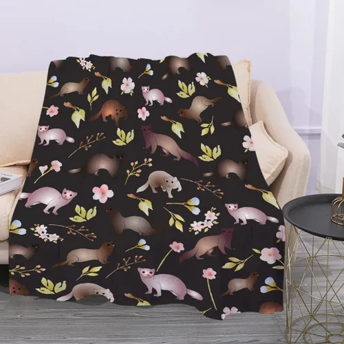 Vista 12 de Manta de otoño de flores y ojos de abeja, regalo para sábana ligera y cómoda, manta de franela súper suave, decoración perfecta para el hogar