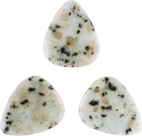 Vista 38 de Púa de Guitarra o Bajo de Piedra Amatista - Calibre Ultra Pesado de 3.0 mm - Forma 351 - Púa Exótica Artesanal de Gema Especial - 1 Paquete