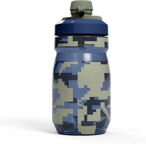 Vista 2 de CamelBak Podium - Botella de agua sucia de 15 onzas, Deep Sea Digi Camo Mud Cap Protection, Easy Squeeze Design, High Flow Self Sealing Cap