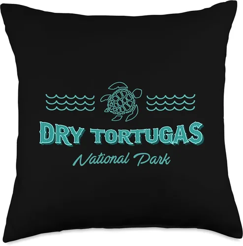 Vista 4 de Dry Tortugas National Park Gifts by KAEDAM Dry Tortugas National Park Florida Keys - Almohada de recuerdo de viaje, 16 x 16 pulgadas, multicolor
