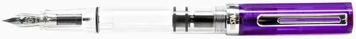 Vista 3 de TWSBI Pluma estilográfica ECO Transparente Púrpura Punta B