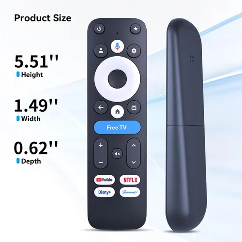 Vista 7 de Control remoto por voz para dispositivo de transmisión Onn 4K Pro 100135769 (2024) Android TV Box, para Onn Google TV 4K Pro/Plus