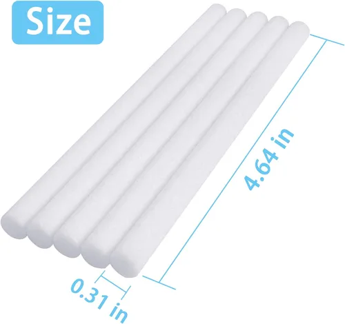 Vista 2 de Filtros de humidificador de 4.64 pulgadas, repuesto de barra de algodón para humidificador pequeño INVODA Mini humidificadores de niebla fría