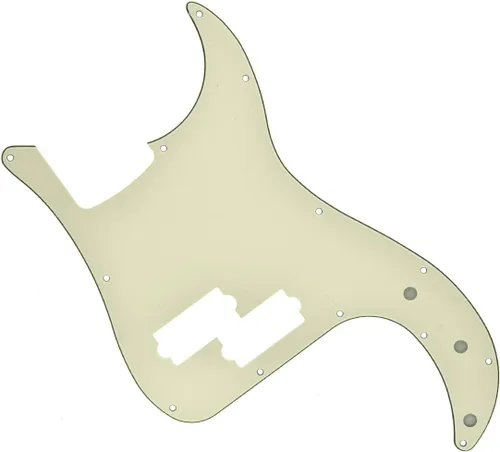 Vista 4 de KAISH Golpeador de 13 agujeros estilo P Bass, placa de rasguño PB para bajo Precision P Bass de USA/México con perla de abulón