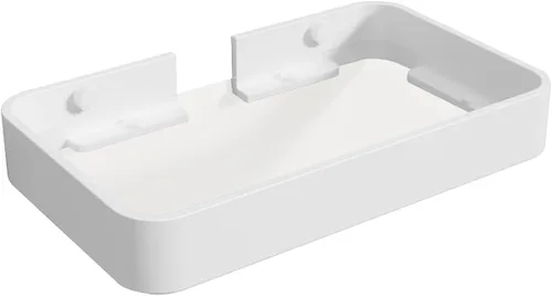 Vista 11 de Z metnal Estantes pequeños de vidrio para baño, estante flotante negro mate, mini organizador de estantes de pared, montaje en la pared