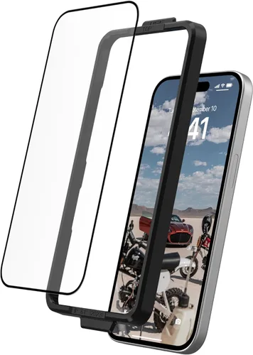 Vista 3 de URBAN ARMOR GEAR UAG - Protector de pantalla compatible con iPhone 15 Plus 6.1 pulgadas, vidrio templado doble 9H, ultra transparente, HD