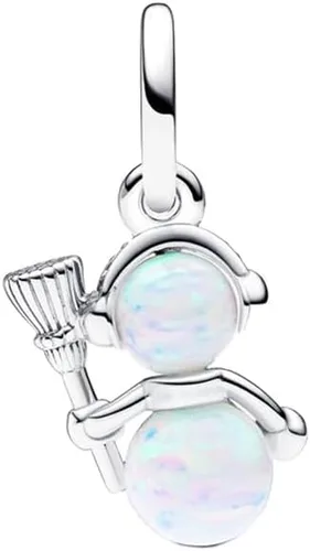 Vista 2 de Bellestory - Abalorio de Navidad de plata de ley con cuentas de cristal, regalo para mujer, pulsera europea, collar