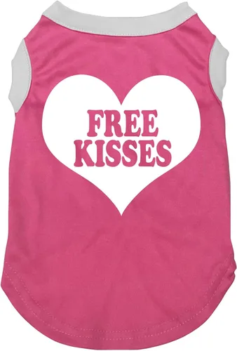 Vista 3 de Petitebella 'Free Kisses' - Camisa para perro con corazón (negro/dorado, talla XS)