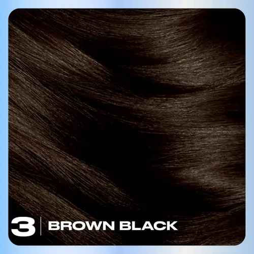 Vista 4 de Clairol Nice'n Easy Tinte Permanente para el Cabello, 3 Castaño Negro Color de Cabello, Paquete de 3 3 marrón negro