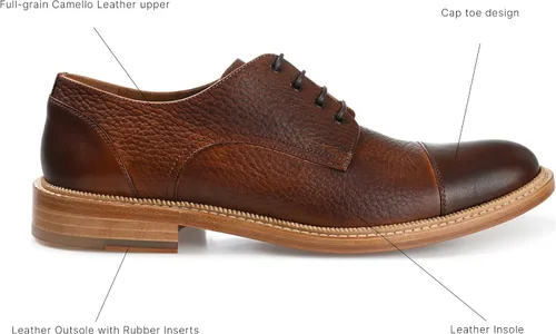 Vista 2 de TAFT Rome - Zapatos de vestir de cuero de grano completo para hombre