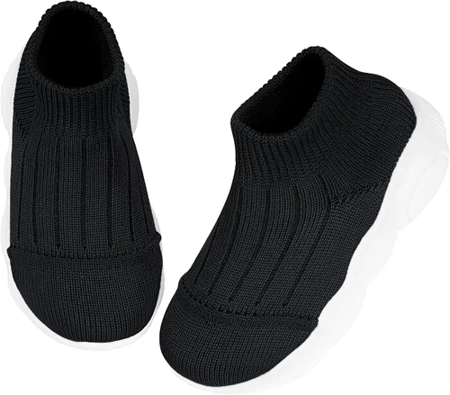 Vista 110 de Zapatos de bebé Pantuflas para niños pequeños, calcetines para niños y niñas, suela antideslizante