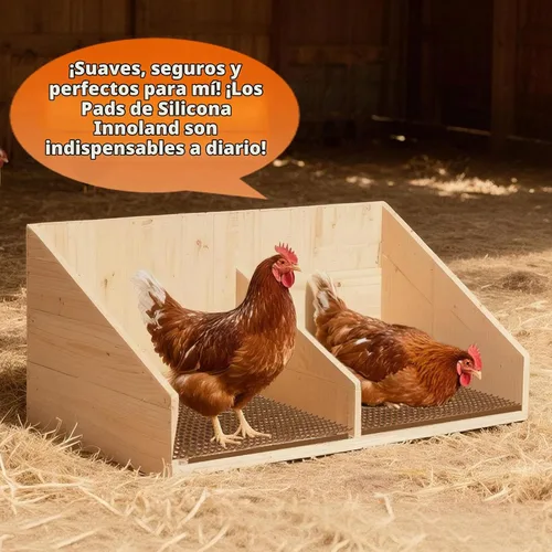 Vista 8 de INNOLAND Paquete de 6 almohadillas de anidación de pollo, almohadillas
