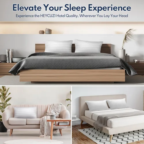 Vista 14 de DIORIS Juego de 2 almohadas Queen - Almohadas de cama para dormir