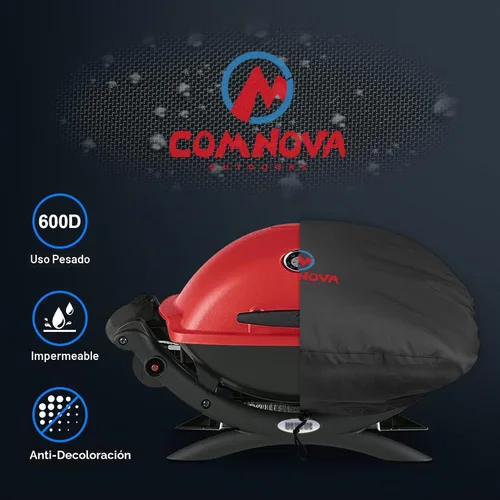Vista 4 de Comnova Weber Q Series - Cubierta para parrilla – Resistente e impermeable, cubierta de barbacoa de 26.5 pulgadas para Q1000, Q1200, Q1400 Premium