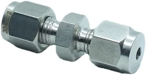 Vista 3 de 3 piezas de conexión de compresión de latón 1/2" OD del tubo x 1/2" OD conector de unión