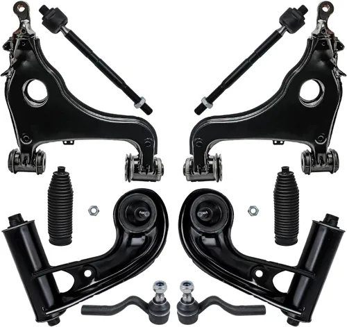 Vista 65 de Detroit Axle - Kit de suspensión delantera de 10 piezas para Chevrolet Trailblazer GMC Envoy 2004-2007 2005 2006 Soportes de brazo de control