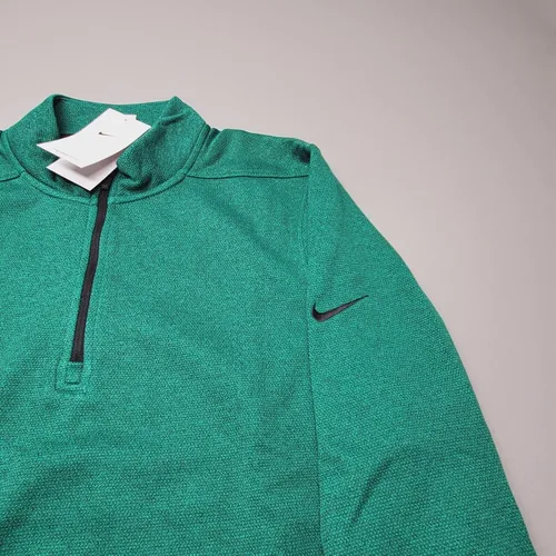 Vista 3 de Nike Therma-FIT Victory Men's 14-Zip Golf Neptune Green Top