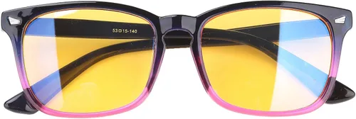 Vista 7 de Blue Light Blocking Computer Glasses for Women and Men Negro / Verde
