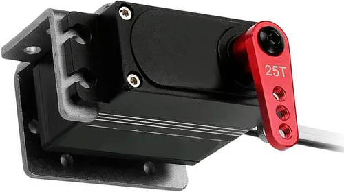 Vista 7 de Paquete de 2 brazos de dirección de metal 25T servo bocina M3 hilos compatibles con modelos RC/coche camión buggy (negro)