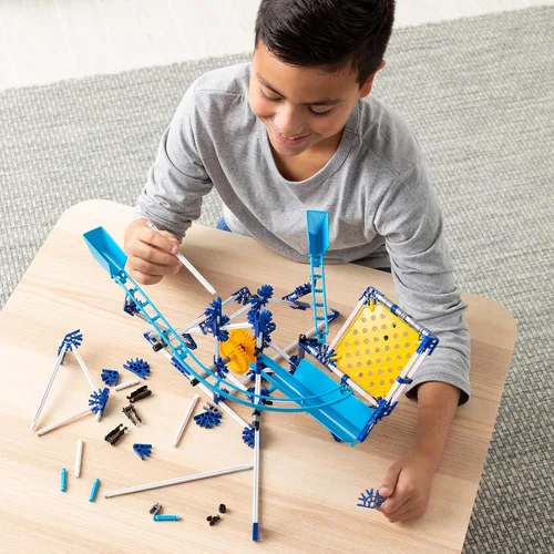 Vista 5 de K'NEX - Pista de Canicas con Motor, 504 Piezas, Construcción STEM, Set de Construcción para Niños, Edades 8+