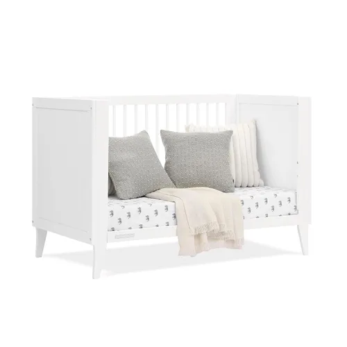 Vista 11 de Delta Children Ollie - Cuna convertible 4 en 1, certificada Greenguard Gold, color blanco Bianca