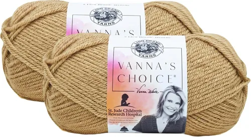 Vista 47 de (1 madeja) Hilo Lion Brand Yarn Vanna's Choice, cebada