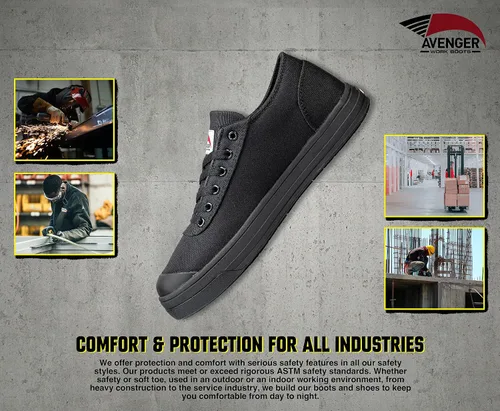 Vista 5 de Avenger Work Boots Men's Low Top Industrial Shoe
