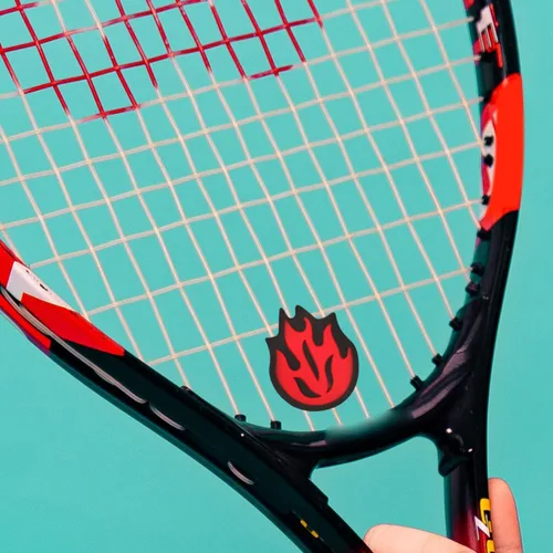 Vista 4 de BESPORTBLE Raqueta de tenis, amortiguador de vibraciones, raqueta de cuerda, amortiguador de choque de silicona en forma de fuego, 6 uds