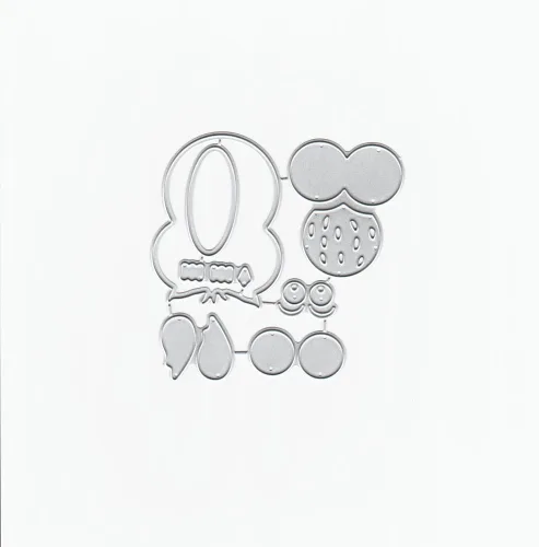 Vista 5 de Plantillas de plantillas de metal para decoración de tarjetas y álbumes de recortes, 1 unidad