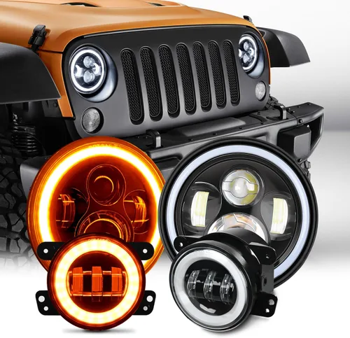 Vista 20 de Nilight Conjunto de Luces LED de Niebla de 4 Pulgadas Compatible con 2007 2008 2009 2010 2011 2012 2013 2014 2015 2016 2017 2018 Jeep Wrangler JK