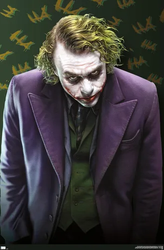 Vista 8 de Trends International DC Comics - Póster de pared The Joker - The Dark Knight, 14.725 x 22.375 pulgadas, versión enmarcada de madera de granero