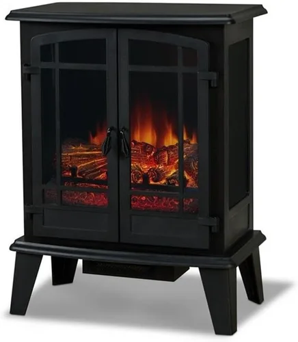 Vista 7 de Real Flame Foster - Chimenea eléctrica de 25 pulgadas para sala de estar o dormitorio, efecto realista de troncos y llamas, chimenea independiente