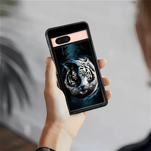 Vista 154 de Compatible con Google Pixel 4A 5G Mobile Case Creative Acrylic Panel trasero Silicona Protección Grip especialmente diseñado para Google Pixel 4A 5G