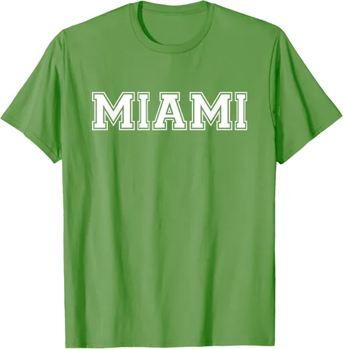 Vista 16 de Camiseta de regalo deportiva estilo universitario Miami Florida, Negro, S
